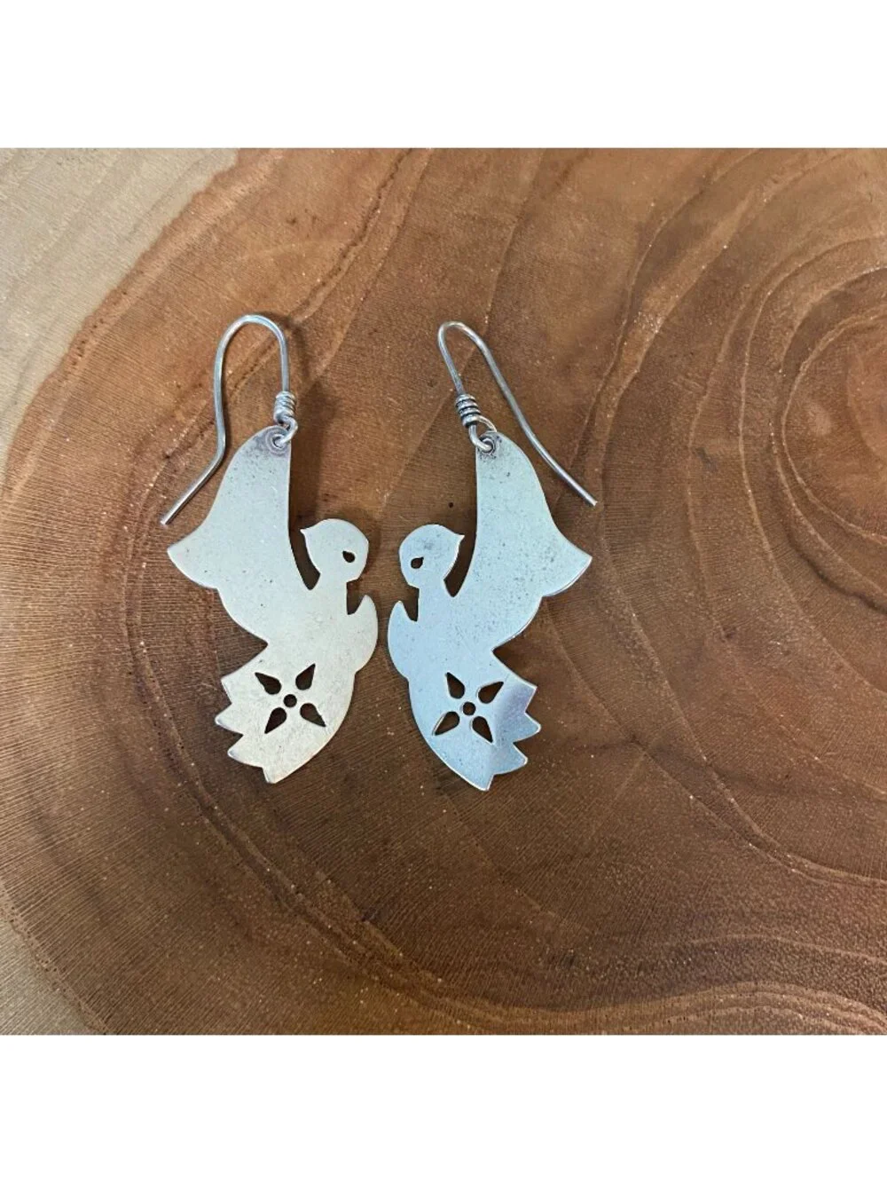RETIRED James Avery Angel Dangle Earrings, Sterling Silver